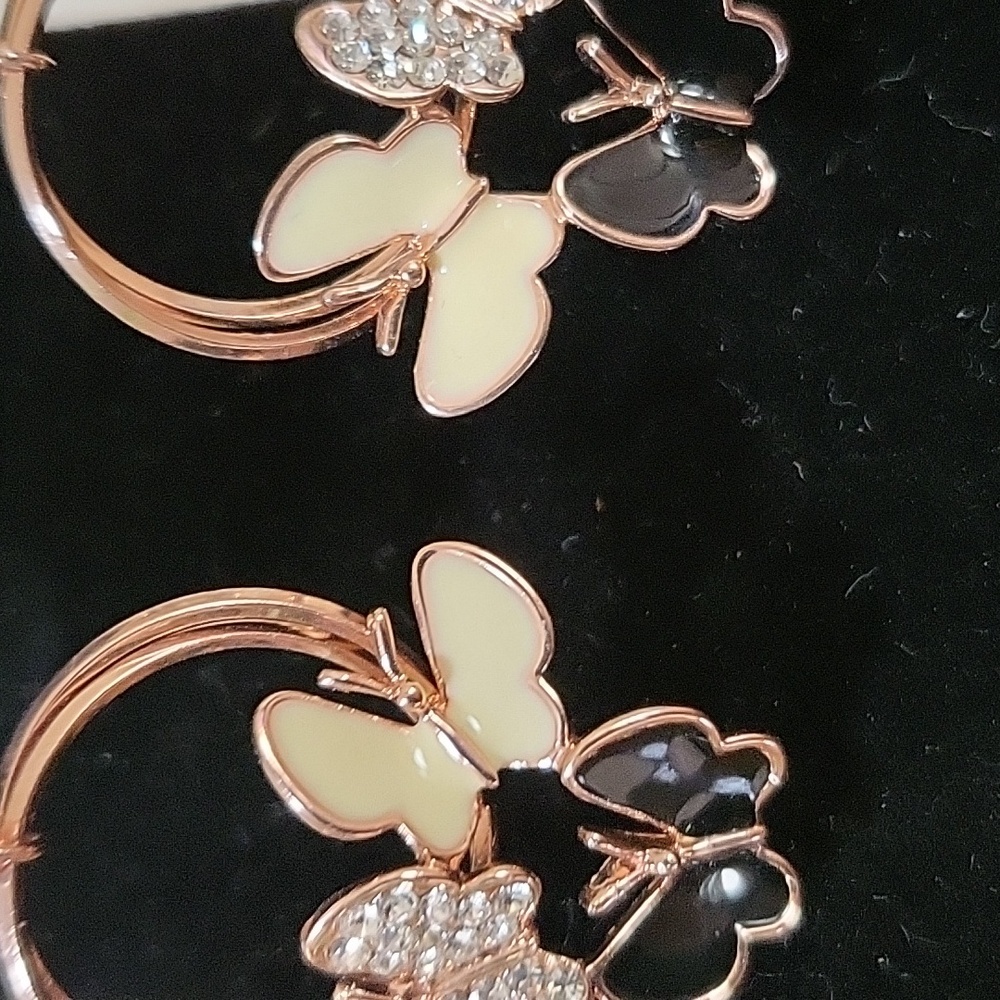 Butterfly earrings - Picture 3 of 4